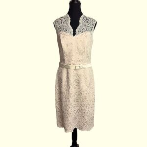 Vivian Diamond Dessy Vintage 12 Lace Overlay Cream Mother Of The Bride Prom Belt